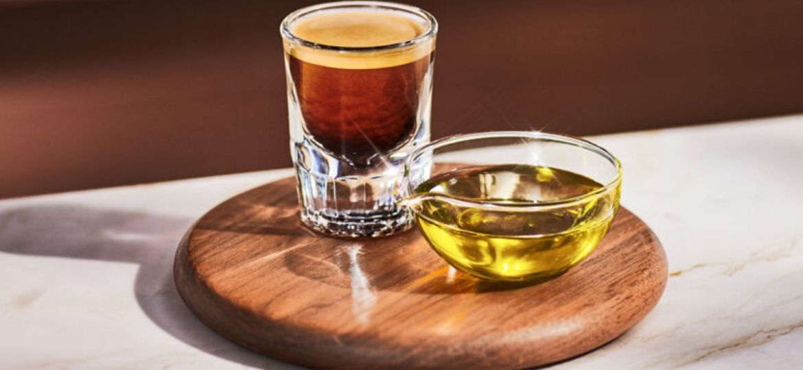 coffee with olive oil