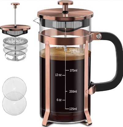 QUQIYSO Coffee Maker 304 Stainless Steel French Press