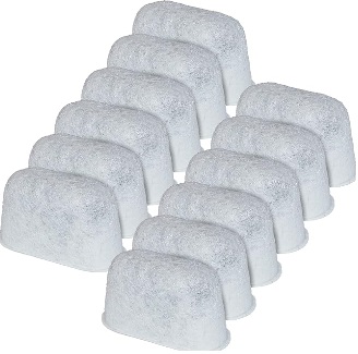 12-Pack of Cuisinart Compatible Replacement Charcoal Water Filters for Coffee Makers