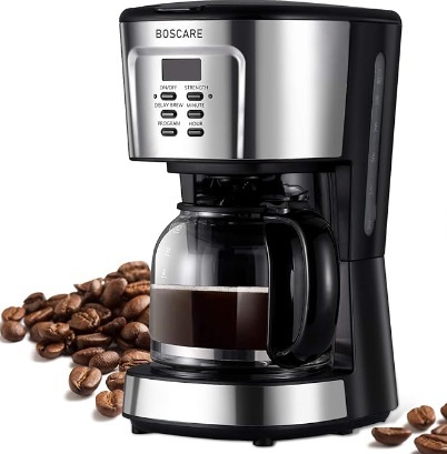 BOSCARE 12-Cup Programmable Coffee Maker Drip Coffee Maker