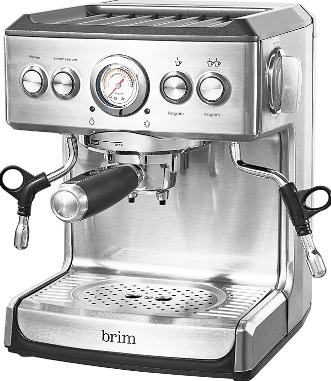 Brim 19 Bar Espresso Machine, Fast Heating Cappuccino, Americano, Latte and Espresso Maker