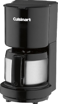 Cuisinart 4 Cup With Stainless-Steel Carafe Coffeemaker - Black