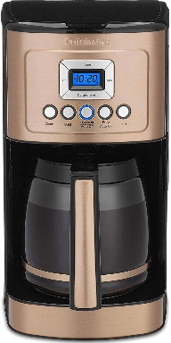 Cuisinart DCC-3200CP PerfecTemp Programmable Glass Carafe Copper Coffeemaker 14 Cup