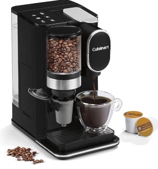 Cuisinart Single Serve Coffee Maker + Coffee Grinder Combo