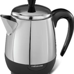 Farberware Electric Coffee Percolator, FCP240, Stainless Steel Basket