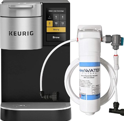 Keurig K2500 Plumbed Single Serve Commercial Coffee Maker and Tea Brewer with Direct Water Line Plumb and Filter Kit