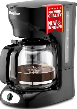 Mueller 12-Cup Drip Coffee Maker - Borosilicate Carafe