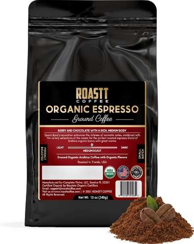 Organic Espresso Ground Coffee