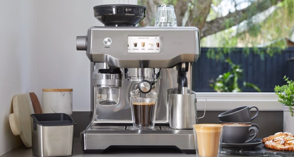 Coffee Machine With Grinder And Milk Frother